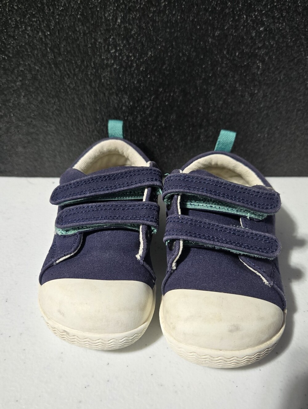 Ten Little Eco Canvas Sneakers Navy Blue Size 7.5 (Old Sizing)